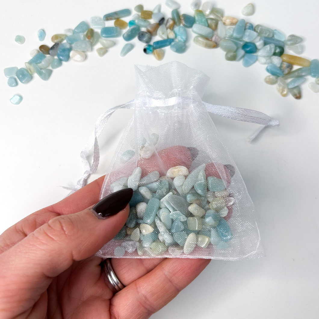 Amazonite Crystal Chips (20g)